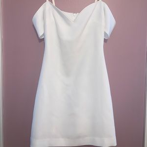 White Cinq a Sept off the shoulder dress